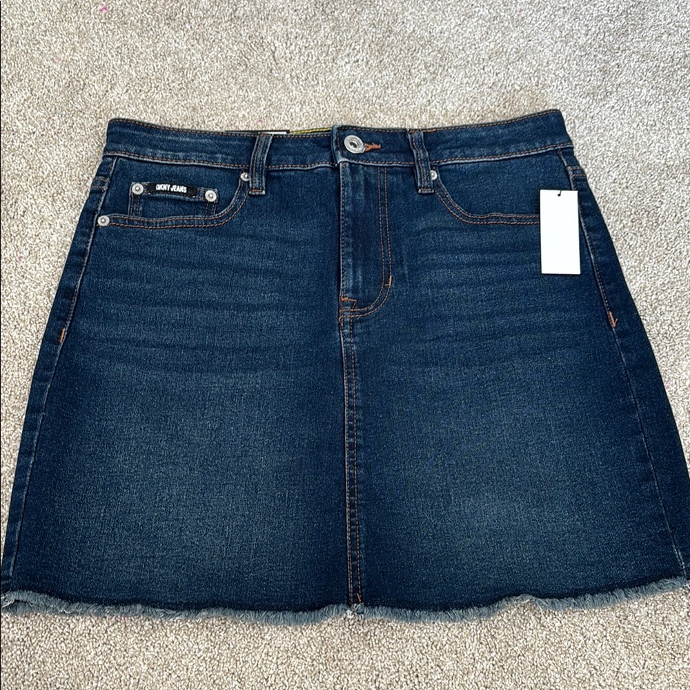 Dkny Denim Midi Skirt